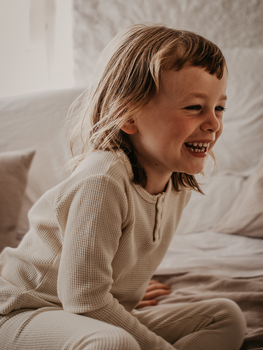 The Simple Folk Long Sleeve Onesie, Undyed